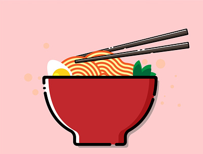 noodles bowl cartoon