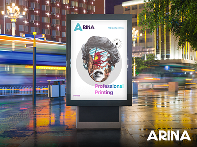 Arina Branding - Digital Printing Service adobe xd animation branding design graphic design illustration logo motion graphics responsive ui ux vector web