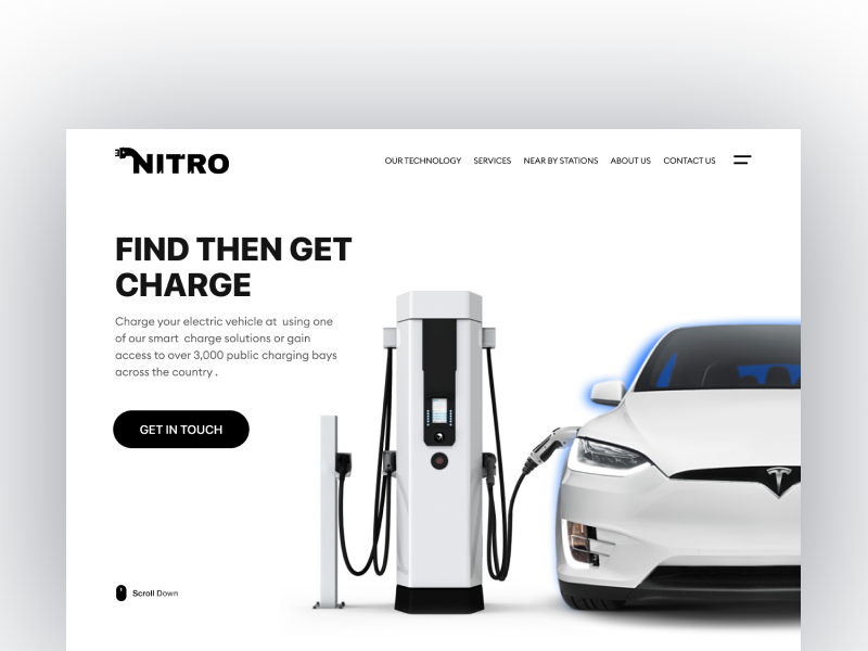 EV Charging Station site UI by DULA on Dribbble
