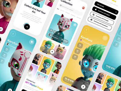 NFT Marketplace Mobile App Concept