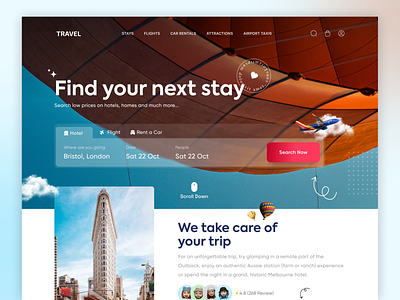 Travel Landing Page ✈️