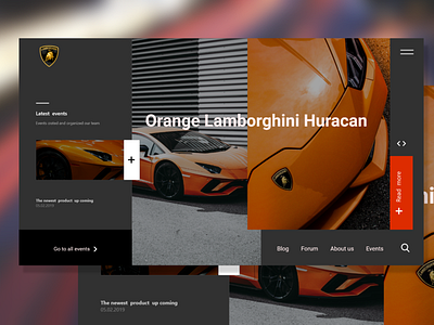 Lamborghini-landing-page-web-ui adobe xd ui ux web