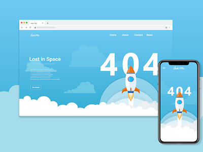 😱 404 Challenge adobe xd app design ui ux web