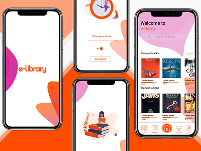 e-library-mobile-UI