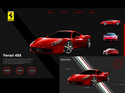 Ferrari-landing-page-web