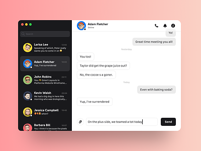 Daily UI #013 / Direct Messaging