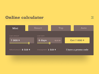 Daily UI #004 / Calculator