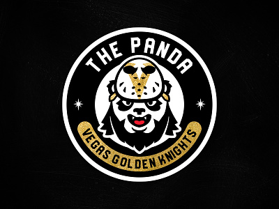 The Panda // Apparel Logo apparel branding goalie hockey illustration logo matt mcelroy nhl panda panda logo robin lehner robin lehner sports vector