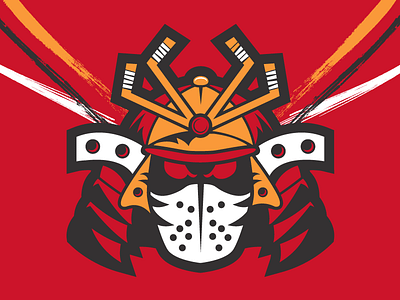 Osaka Samurai hockey icehl logo matt mcelroy osaka samurai sports branding
