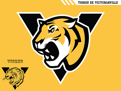 Tigres de Victoriaville concept hockey logo qmjhl tigers