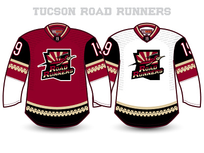 Tucson Road Runners ahl arizona coyotes hockey illustration nhl pheonix road runners sports tucson