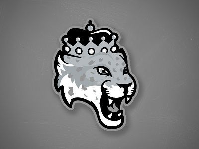 Ontario Reign Concept Logo branding cat illustration king leopard logo logo design mascot matt mcelroy snow leopard sports
