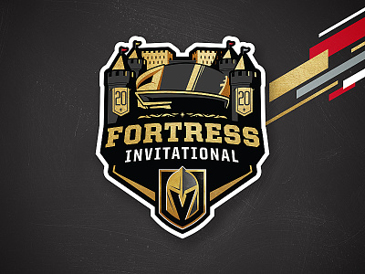 The Fortress Invitational branding college cornell hockey illustration logo matt mcelroy ncaa nhl ohio state providence sports sports logos