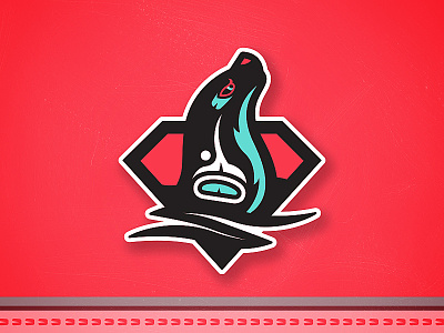 Seattle Sea Lions branding hockey illustration logo matt mcelroy nhl nhlseattle nhlseattle sea lions seattle sports sports logos