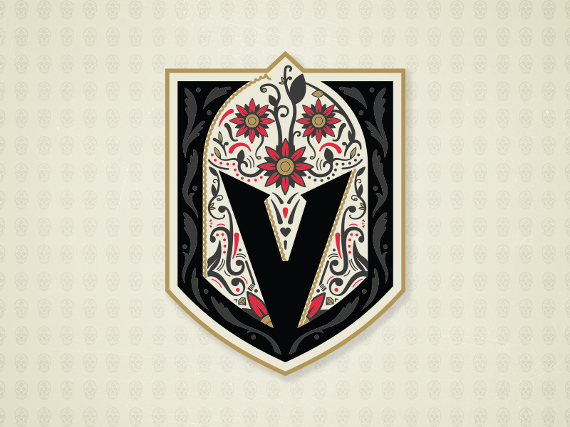VGK 2019 Dia De Muertos Logo by Matthew McElroy on Dribbble