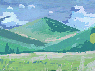 HEAVYPAINT 1 digital painting heavypaint landscape paint painting