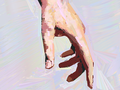 Hand in HEAVYPAINT digital painting hand heavypaint