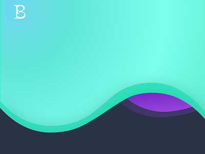 Curves and gradients blue curves depth glow gradient gradients interface mint navy navy blue purple website