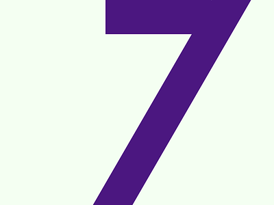 7 7 challenge number typeface typehue typography