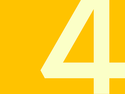 4 5 challenge number typeface typehue typography
