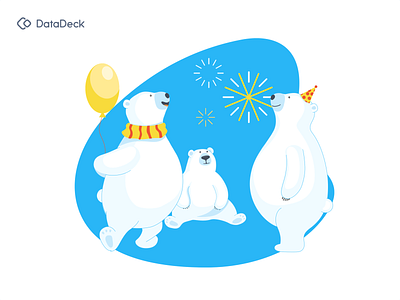 Holiday Bears bear branding cartoon design happy holiday illustration