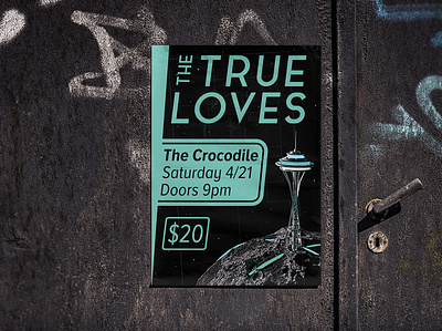 True Loves Music Poster blender illustration seattle music