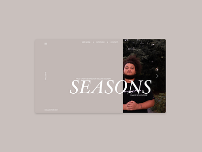 Seasons app art branding clean design minimal ui ux vector web