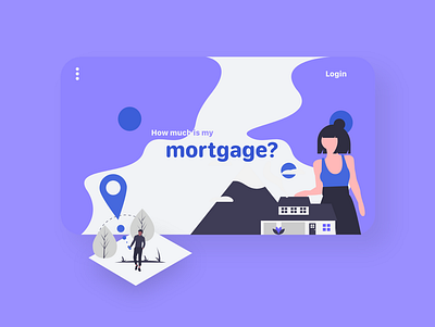 How much is my mortgage? branding clean design illustration minimal typography ui ux vector web