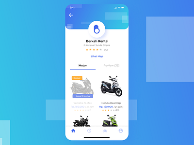 User Profile Motorcycle Rental App