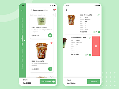 Coffee Ordering App - Fore Coffee (Redesign)