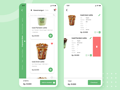 Coffee Ordering App - Fore Coffee (Redesign) app design branding coffee coffee cup coffeeshop design forecoffee forecoffee mobile app redesign ui ux ux design