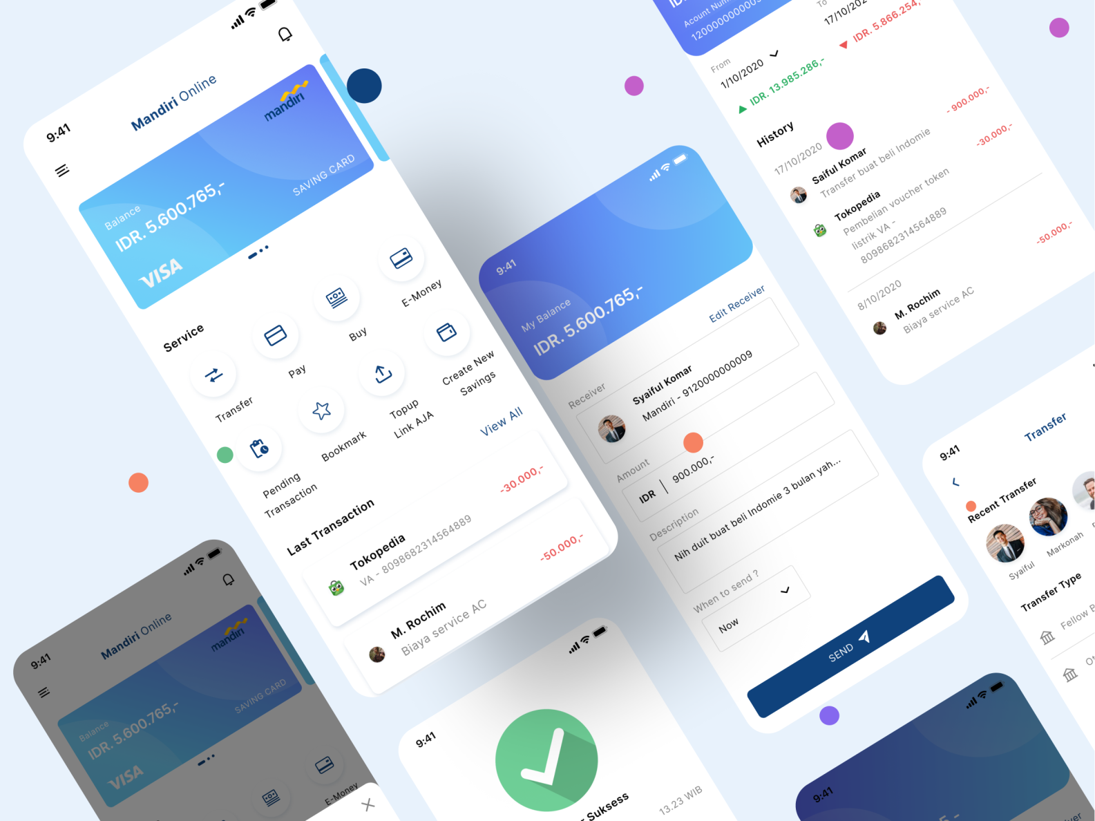 Mobile Banking App - Redesign by Ricky Mandala S on Dribbble