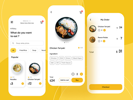 Foof Delivery App by Ricky Mandala S on Dribbble