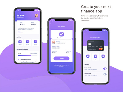 finance app card design i phone icon ios mobile app mobile design receipt