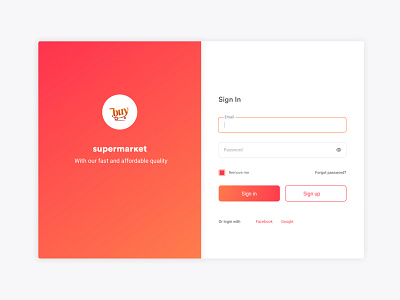 Login Page Design sign in ui web design