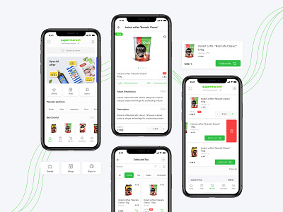 Online marketplace 2020 trend android app food ios mobile ui shop supermarket ui ux