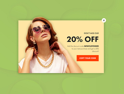 Daily UI #16 - Pop-Up / Overlay dailyui dailyuichallenge discount pop up