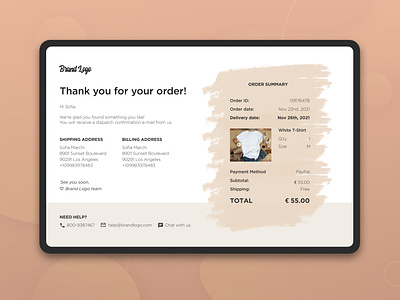 Daily UI #17 - Email Receipt