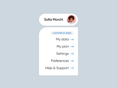 Daily UI #027 - Dropdown account settings dailyui dailyuichallenge dropdown