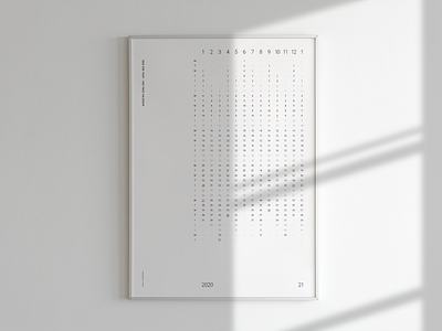 2020 Calendar Type 1 branding design editorial editorial design graphic graphic design layoutdesign minimal poster posterdesign print design typography typography poster white