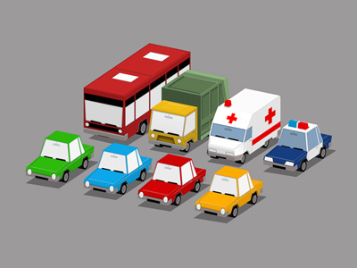 Low-poly 3D Cars 3d cars game low poly
