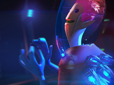 Alien Spacesuit 3d alien game render sci-fi space trailer