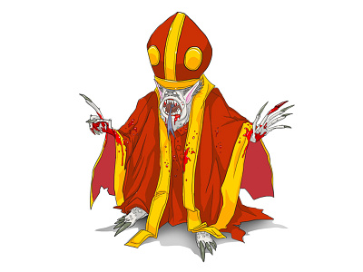 Bishop bishop cartoon dead evil illustration vampire zombie