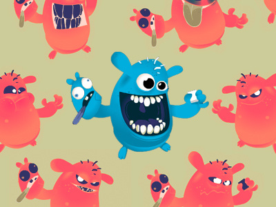 Sugarfree Monster character design creature monster