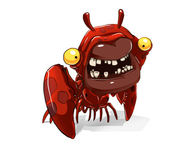 Dacrab Dribbble character crab game hammer04 illustration ios
