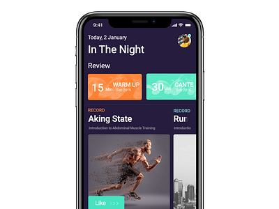 Run - Marathon App Design app design ui ux