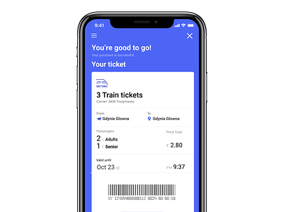 Train booking - Ticket App app design flat ui ux