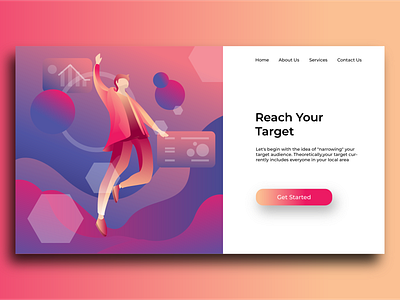 illustration landing page Concept app branding character clean color concept design digital drop shadow flat fresh colors icon illustration logo minimal ui ux vector web website