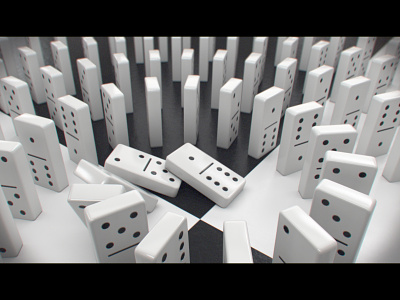 Domino Animation 3d animation domino