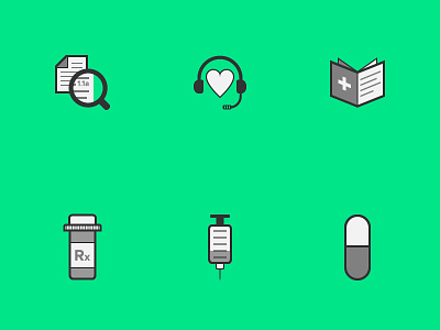Medical Icons bottle case evaluation icons illustration illustrator medical pill resources syringe vector